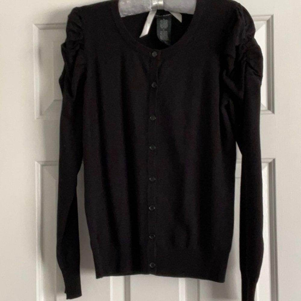 Black cardigan